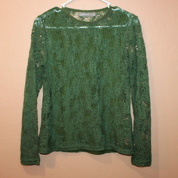 croft & barrow Tops - Croft & Barrow Stretch Lace Tee